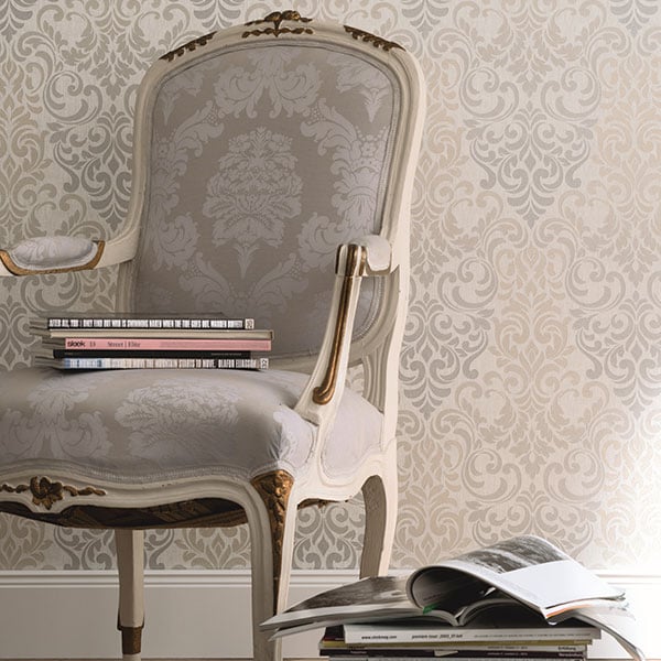 Galerie Wallpaper Product code: 58211R - Classique Wallpaper Collection - Silver Grey Beige Colours -  