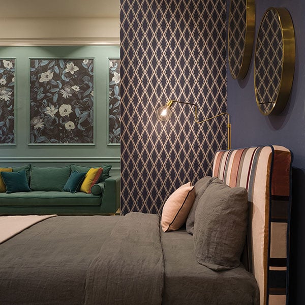 Galerie Wallpaper Product code: EL21063R - Elisir Wallpaper Collection - Blue Brown Colours -  