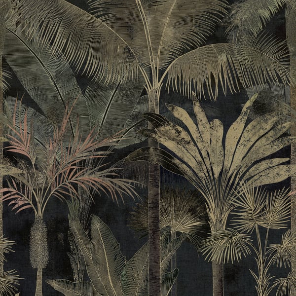 Galerie Wallpaper Product code: HV41109M_8 - Havana 2 Wallpaper Collection - Beige, Green, Black Colours -  