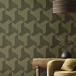 Galerie Wallcoverings Product Code: 27509 - Synergy Wallpaper Collection Galerie Wallcoverings Product Code 27509 - Synergy Wallpaper Collection - Bronze Brown Colours - Geometric Design