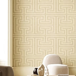 Galerie Wallcoverings Product Code: 27514 - Synergy Wallpaper Collection Galerie Wallcoverings Product Code 27514 - Synergy Wallpaper Collection - Beige Colours - Geometric Maze Design