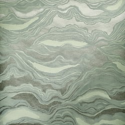 Galerie Wallcoverings Product Code 30027 - Slow Living Wallpaper Collection - Wasabi Green Colours - Reflection Wasabi Green Design