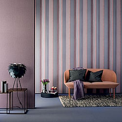 Galerie Wallcoverings Product Code 30444 - Essentials Wallpaper Collection - Pink Purple Grey Colours - Embossed Ombre Stripe Design