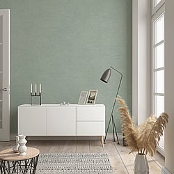 Galerie Wallcoverings Product Code 32415 - The New Textures Wallpaper Collection - Grey Green Colours - Linen Texture Design