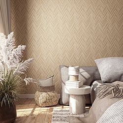 Galerie Wallcoverings Product Code 33376 - The Woods And Wicker Wallpaper Collection - Beige Colours - Wood optics Design