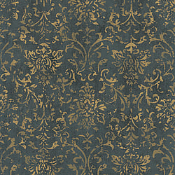 Galerie Wallcoverings Product Code 34297 - Urban Textures Wallpaper Collection - Black  Gold Colours - Ornamental Design