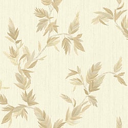 Galerie Wallcoverings Product Code 35912 - Ornamenta Wallpaper Collection - Beige Gold Colours - Thin Leaf Design