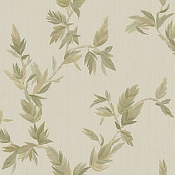 Galerie Wallcoverings Product Code 35917 - Ornamenta Wallpaper Collection - Beige Green Colours - Thin Leaf Design
