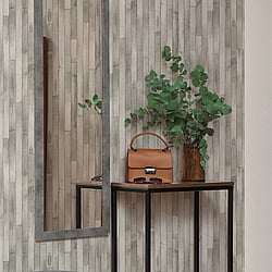 Galerie Wallcoverings Product Code 45735 - The Woods And Wicker Wallpaper Collection - Grey Colours - Wood optics Design