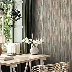 Galerie Wallcoverings Product Code 45736 - The Woods And Wicker Wallpaper Collection - Brown Colours - Wood optics Design