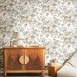 Galerie Wallcoverings Product Code 84020 - Cottage Chic Wallpaper Collection - Beige Colours - Bouquet Edra Design