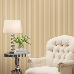 Galerie Wallcoverings Product Code 95212 - Ornamenta Wallpaper Collection - Gold Colours - Classic Stripe Design