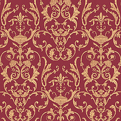 Galerie Wallcoverings Product Code 95505 - Ornamenta Wallpaper Collection - Red Gold Colours - Toscano Damask Design