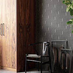 Galerie Wallcoverings Product Code BO23064 - Luxe Wallpaper Collection - Black Colours - Labyrinth Design