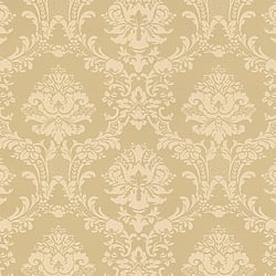 Galerie Wallcoverings Product Code CI38212 - Classic Silks 4 Wallpaper Collection - Gold Colours - Document Damask Design