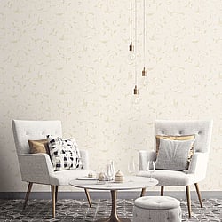 Galerie Wallcoverings Product Code CI38238 - Classic Silks 4 Wallpaper Collection - Lt.Stone Metallic Colours - Scroll Design