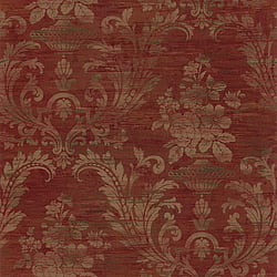 Galerie Wallcoverings Product Code CI38259 - Classic Silks 4 Wallpaper Collection - Pale Gold, Red, Dk. Green Colours - Sari Damask Design