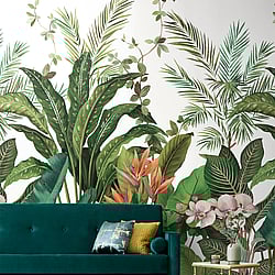 Galerie Wallcoverings Product Code DB31700M - Daisy Bennett Wallpaper Collection - Multicolors Colours - Bird of Paradise Mural  Design