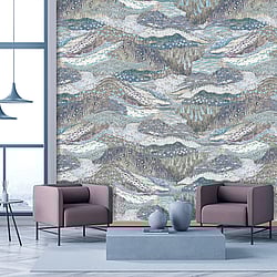 Galerie Wallcoverings Product Code DW2024 - Designer Walls Wallpaper Collection - Light Blue Lilac Colours - Livelliuniti Design