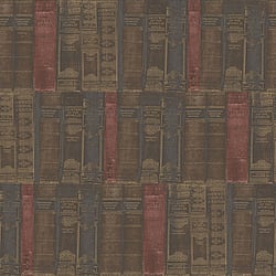 Galerie Wallcoverings Product Code G56132 - Nostalgie Wallpaper Collection - Brown Colours - Library Books Design