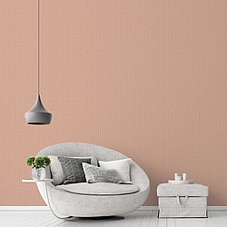 Galerie Wallcoverings Product Code G56599 - Texstyle Wallpaper Collection - Terra Cotta Rose Gold Colours - Greek Key Texture Design