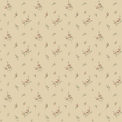 Galerie Wallcoverings Product Code G67917 - Miniatures 2 Wallpaper Collection - Cream Red Green Blue Colours - Small Floral Sprig Design