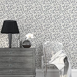 Galerie Wallcoverings Product Code G68028 - Utopia Wallpaper Collection -  Loose Leaf Design