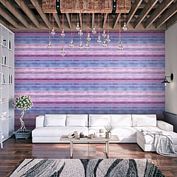 Galerie Wallcoverings Product Code G78266 - Atmosphere Wallpaper Collection - Purple Colours - Skye Stripe Design