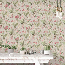 Galerie Wallcoverings Product Code G78507 - Secret Garden Wallpaper Collection -  Cottage Botanical Design