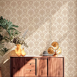 Galerie Wallcoverings Product Code IS33323 - Italian Silks And Damasks Wallpaper Collection - Rope Colours - Damasco Allegro Design