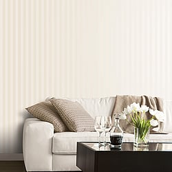 Galerie Wallcoverings Product Code SL27510 - Simply Silks 3 Wallpaper Collection - Ivory Colours - Matte Shiny Stripe Design