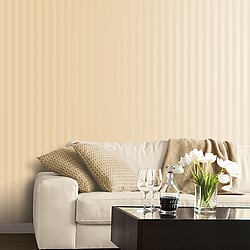 Galerie Wallcoverings Product Code SM30331 - Simply Silks 4 Wallpaper Collection - Dark Cream Colours - Matte Shiny Stripe Design