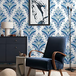 Galerie Wallcoverings Product Code TJ40602 - Mulberry Tree Wallpaper Collection - Blue Colours - Moorbank Design