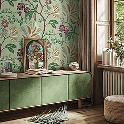 Galerie Wallcoverings Product Code TJ41109 - Mulberry Tree Wallpaper Collection - Multi-coloured Colours - Kew Design