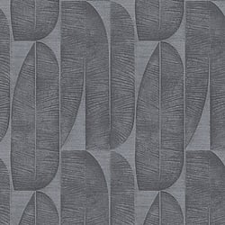 Galerie Wallcoverings Product Code WH30171 - Welcome Home Wallpaper Collection - Silver Grey Colours - Geometric Leaf Design