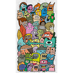 Galerie Wallcoverings Product Code WH45196M - Welcome Home Murals Wallpaper Collection - Multi-coloured Colours - Monster Mashup - Colour Edition Design