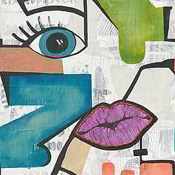 Galerie Wallcoverings Product Code WH45254M - Welcome Home Murals Wallpaper Collection - Multi-coloured, Black, White Colours - Pop Art Expression Design