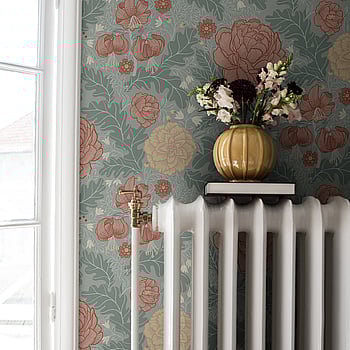 Galerie Wallcoverings Product Code 14002 - Ekbacka Wallpaper Collection - Green Blue Colours -  