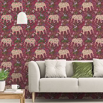Galerie Wallcoverings Product Code 18548 - Into The Wild Wallpaper Collection - Red Colours -  