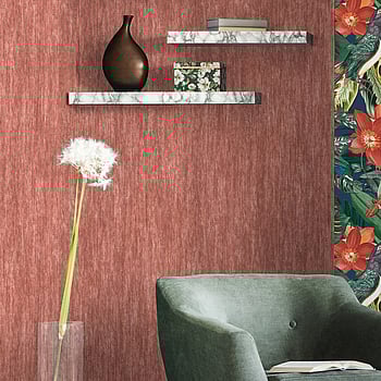 Galerie Wallcoverings Product Code 26716 - Tropical Wallpaper Collection - Red Apple Colours -  