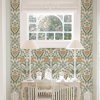 Galerie Wallcoverings Product Code 33006 - Apelviken Wallpaper Collection - Green Yellow Gold Colours -  