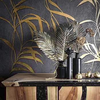 Galerie Wallcoverings Product Code 34289 - The New Design Book Wallpaper Collection - Black  Gold Colours -  