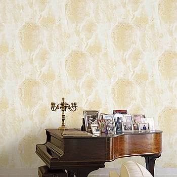 Galerie Wallcoverings Product Code 42572 - Opulence Wallpaper Collection - Yellow Gold Colours -  