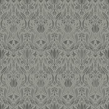 Galerie Wallcoverings Product Code 51018 - Blomstermala Wallpaper Collection - Grey Colours -  