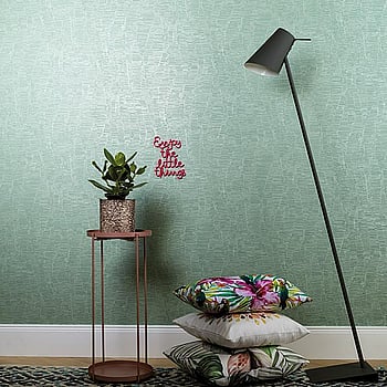 Galerie Wallcoverings Product Code 59111 - Merino Wallpaper Collection - Green Blue Silver Colours -  