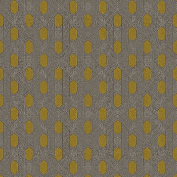 Galerie Wallcoverings Product Code AC60019 - Absolutely Chic Wallpaper Collection - Brown Yellow Grey Colours -  