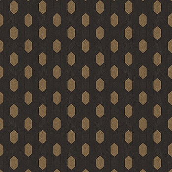 Galerie Wallcoverings Product Code AC60022 - Absolutely Chic Wallpaper Collection - Brown Metallic Black Colours -  