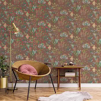 Galerie Wallcoverings Product Code BL22743 - Botanica Wallpaper Collection - Red Colours -  