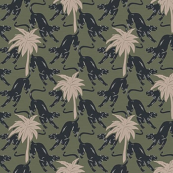 Galerie Wallcoverings Product Code ED13107 - Ted Baker Eden Wallpaper Collection - Green Black Pink Colours -  