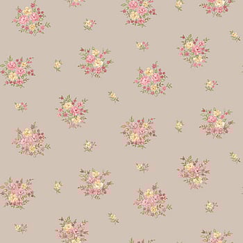Galerie Wallcoverings Product Code G23230 - Country Cottage Wallpaper Collection - Red Yellow Mocha Colours -  